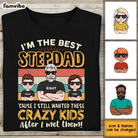 Personalized Stepped Up Dad T Shirt MY313 O58O53 thumb 1