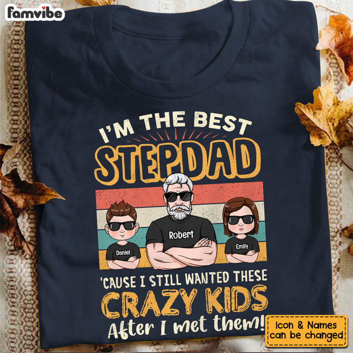 Personalized Stepped Up Dad T Shirt MY313 O58O53 1