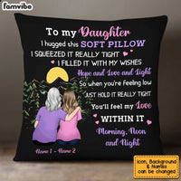 Personalized Mom Grandma Black Pillow MY311 O58O34 thumb 1