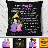 Personalized Mom Grandma Black Pillow MY311 O58O34 thumb 1