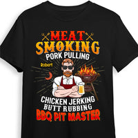 Personalized Dad Grill Meat Smoking BBQ T Shirt MY311 23O53 thumb 1