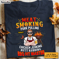 Personalized Dad Grill Meat Smoking BBQ T Shirt MY311 23O53 thumb 1