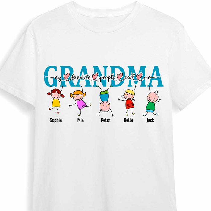 Personalized Mom Grandma Doodle T Shirt MY311 85O47 1