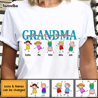 Personalized Mom Grandma Doodle T Shirt MY311 85O47 thumb 1