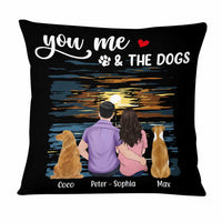 Personalized Husband Wife Couple Dog Pillow JN21 58O47 thumb 1