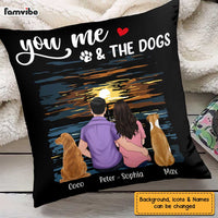 Personalized Husband Wife Couple Dog Pillow JN21 58O47 thumb 1
