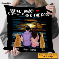 Personalized Husband Wife Couple Dog Pillow JN21 58O47 thumb 1
