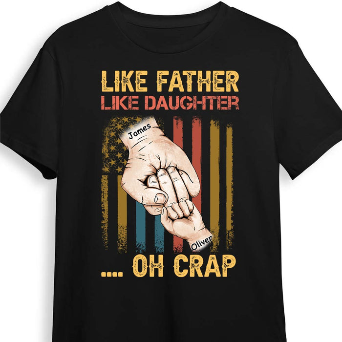 Personalized Dad Hand Bump T Shirt MY311 30O28 1