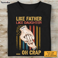 Personalized Dad Hand Bump T Shirt MY311 30O28 thumb 1