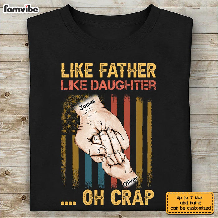 Personalized Dad Hand Bump T Shirt MY311 30O28 1