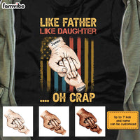 Personalized Dad Hand Bump T Shirt MY311 30O28 thumb 1