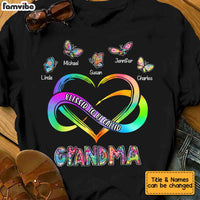 Personalized Blessed Mom Grandma Butterfly T Shirt JN21 85O34 thumb 1