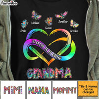 Personalized Blessed Mom Grandma Butterfly T Shirt JN21 85O34 thumb 1