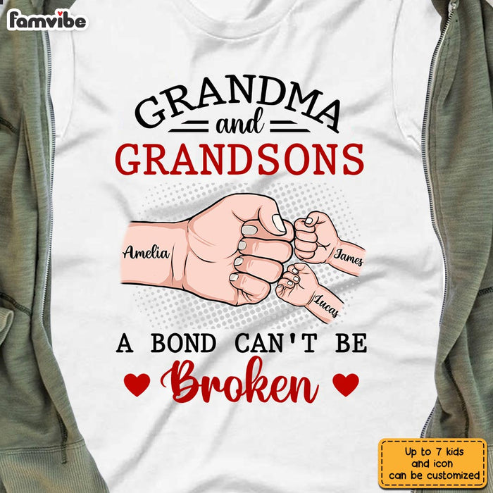 Personalized Grandma A Bond Can't Be Broken T Shirt JN23 85O28 1