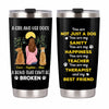 Personalized Dog Mom A Girl And Her Dog Steel Tumbler JN12 30O47 1