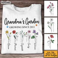 Personalized Grandma Garden T Shirt JN14 30O53 thumb 1