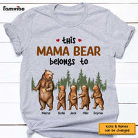 Personalized Mom Grandma Mama Bear T Shirt JN24 85O47 thumb 1