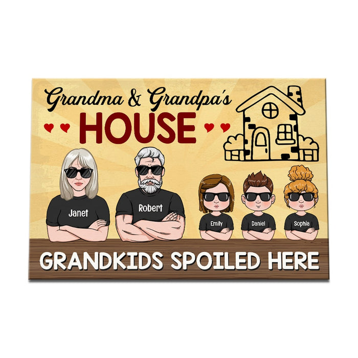 Personalized Grandma Grandpa House Poster JN22 85O53 1