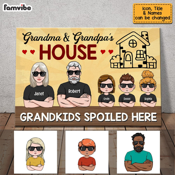 Personalized Grandma Grandpa House Poster JN22 85O53 1