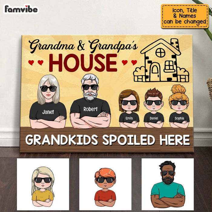 Personalized Grandma Grandpa House Poster JN22 85O53 1