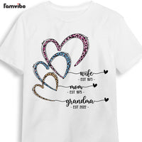Personalized Grandma Heart EST T Shirt JN63 58O53 thumb 1