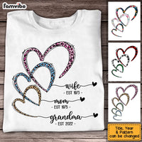 Personalized Grandma Heart EST T Shirt JN63 58O53 thumb 1