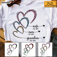 Personalized Grandma Heart EST T Shirt JN63 58O53 thumb 1