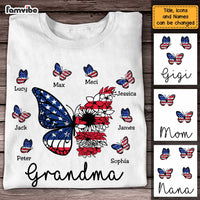 Personalized Grandma American Butterfly T Shirt JN61 58O47 thumb 1