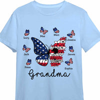 Personalized Grandma American Butterfly T Shirt JN61 58O47 thumb 1