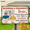 Personalized Grandma Grandpa Grandkids Spoiled House Metal Sign JN84 58O34 1