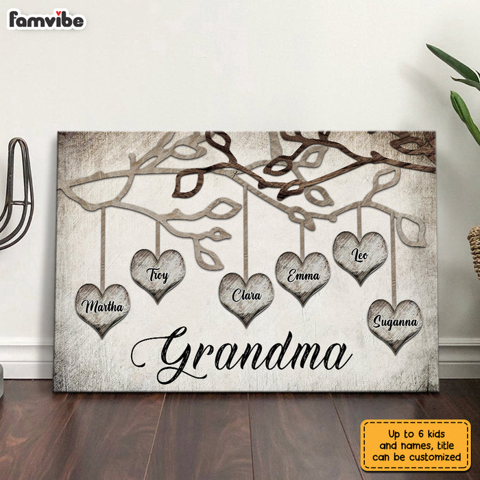 Personalized Grandma Family Tree Poster JN32 85O28 1
