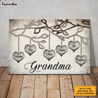 Personalized Grandma Family Tree Poster JN32 85O28 thumb 1