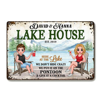 Personalized Outdoor Lake House Metal Sign JN51 85O53 thumb 1