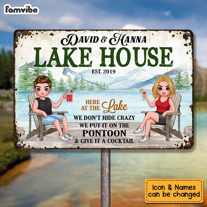 Personalized Outdoor Lake House Metal Sign JN51 85O53 1