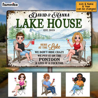Personalized Outdoor Lake House Metal Sign JN51 85O53 thumb 1