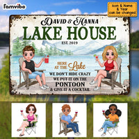 Personalized Outdoor Lake House Metal Sign JN51 85O53 thumb 1
