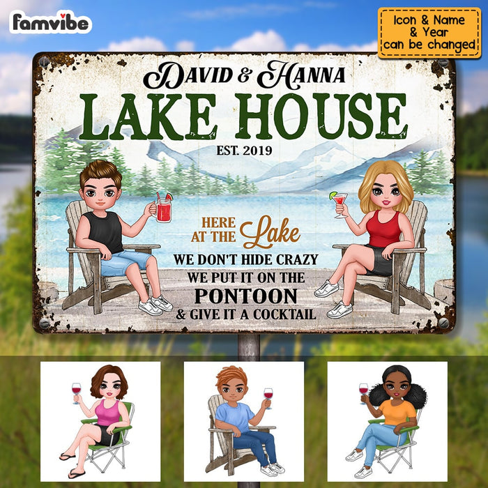 Personalized Outdoor Lake House Metal Sign JN51 85O53 1