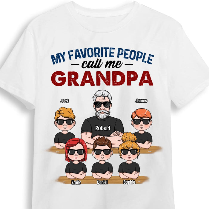Personalized Grandpa Favorite People T Shirt JN77 30O53 1