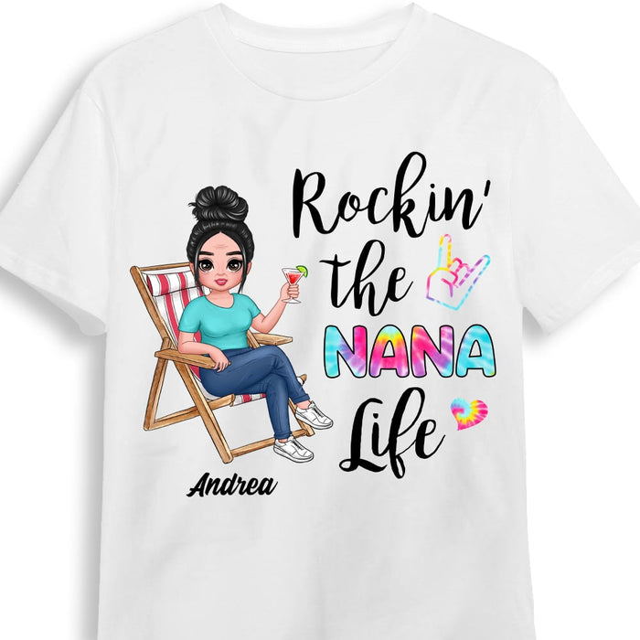 Personalized Grandma Rockin' T Shirt JN71 58O53 1