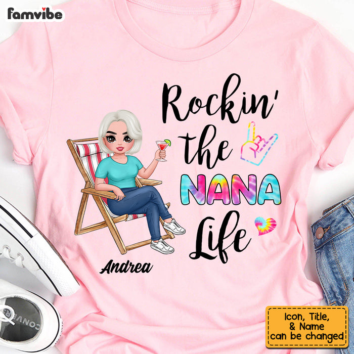 Personalized Grandma Rockin' T Shirt JN71 58O53 1