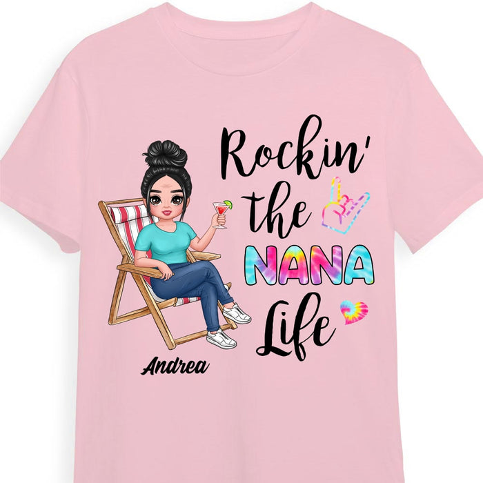 Personalized Grandma Rockin' T Shirt JN71 58O53 1