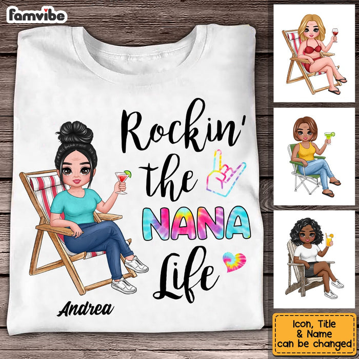Personalized Grandma Rockin' T Shirt JN71 58O53 1