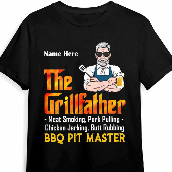 Personalized Dad BBQ Grill T Shirt JN61 32O47 1