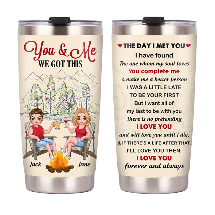 Personalized Husband And Wife Couple We Got This Steel Tumbler JN55 30O53 1