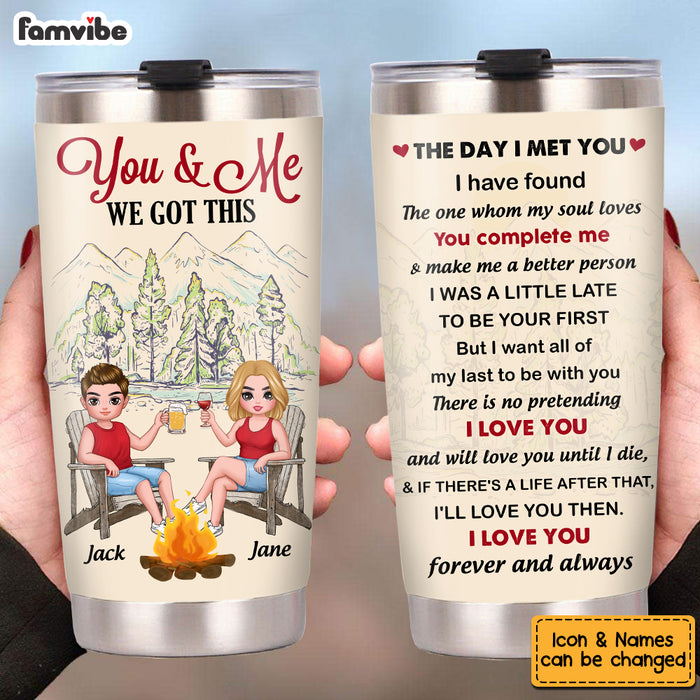 Personalized Husband And Wife Couple We Got This Steel Tumbler JN55 30O53 1