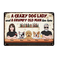 Personalized Husband Wife Dog Metal Sign JN65 58O53 thumb 1