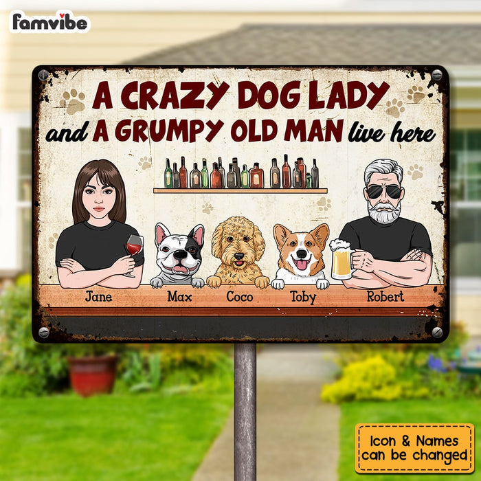 Personalized Husband Wife Dog Metal Sign JN65 58O53 1