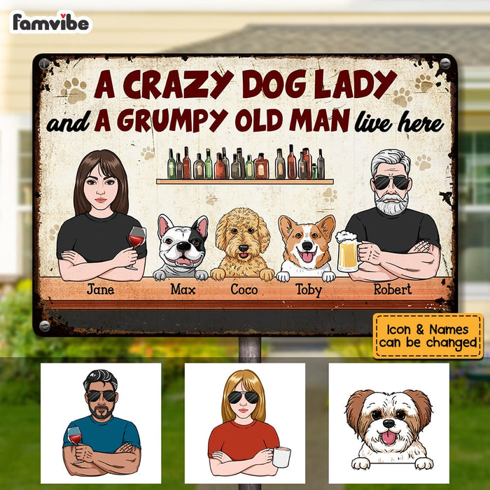 Personalized Husband Wife Dog Metal Sign JN65 58O53 1
