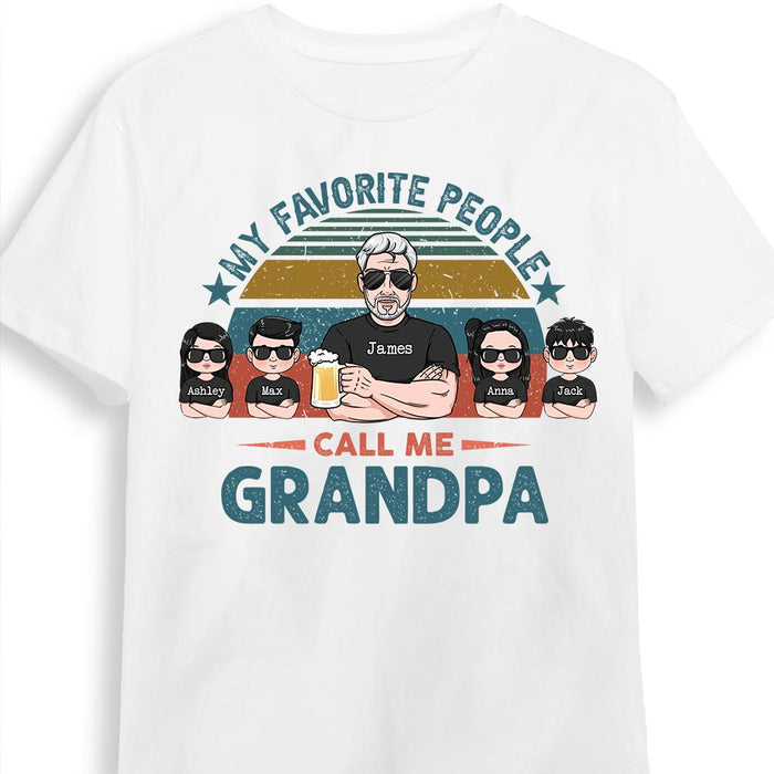 Personalized Grandpa My Favorite People T Shirt JN131 32O28 1