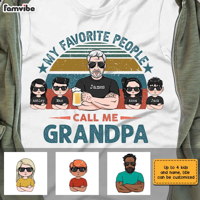 Personalized Grandpa My Favorite People T Shirt JN131 32O28 1